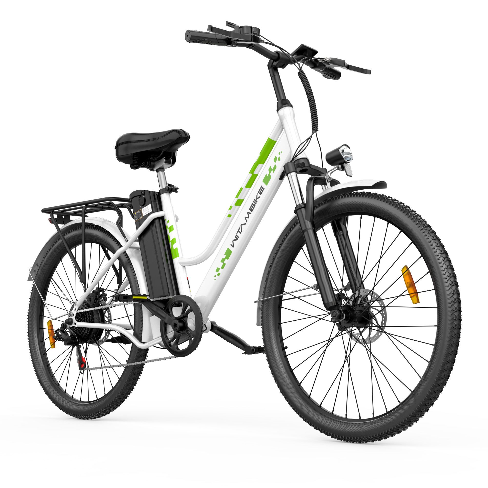 WITAMBIKE C26 E-Bike für Pendler, 36V 15Ah herausnehmbarer Akku