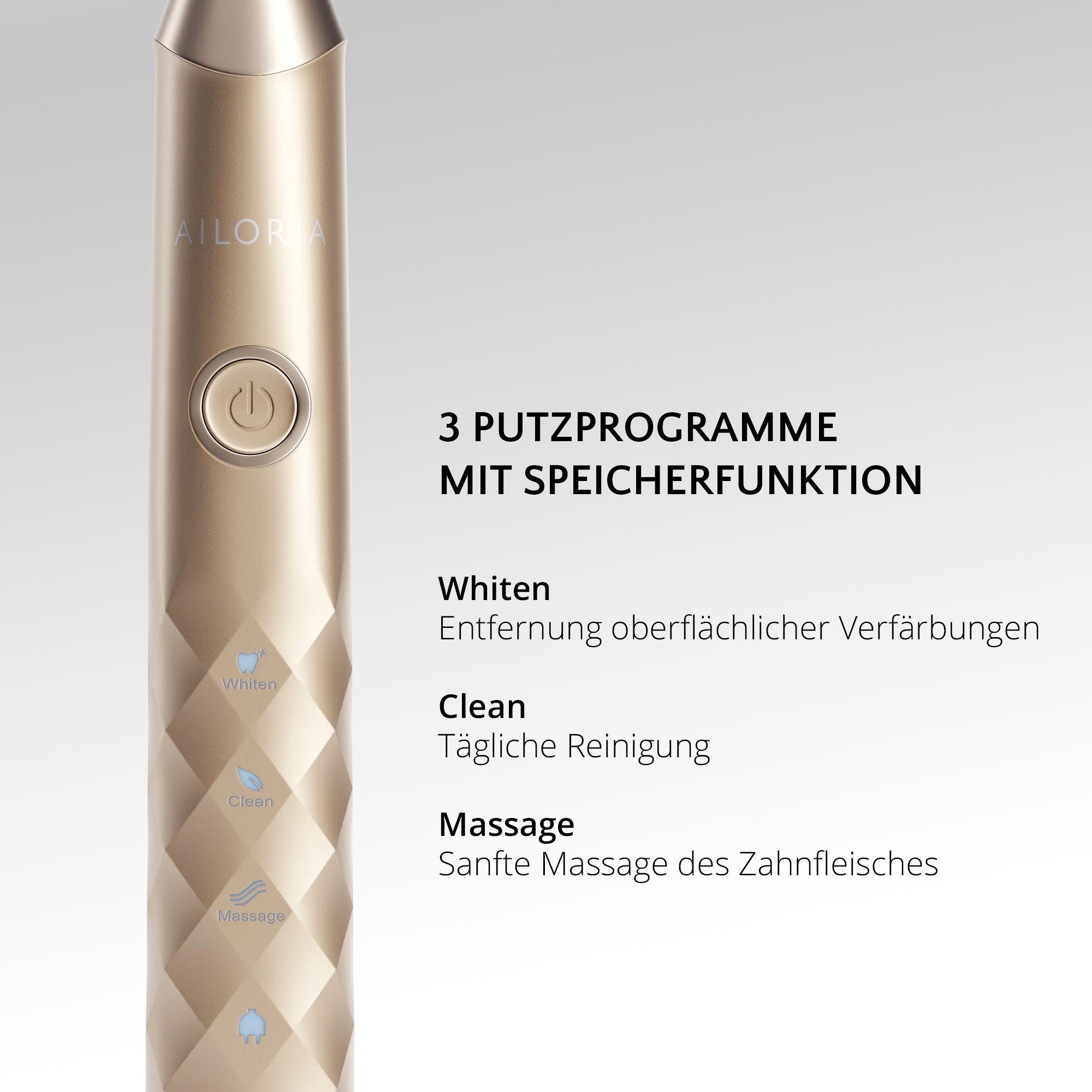 AILORIA SHINE BRIGHT USB-Schallzahnbürste Limited Edition