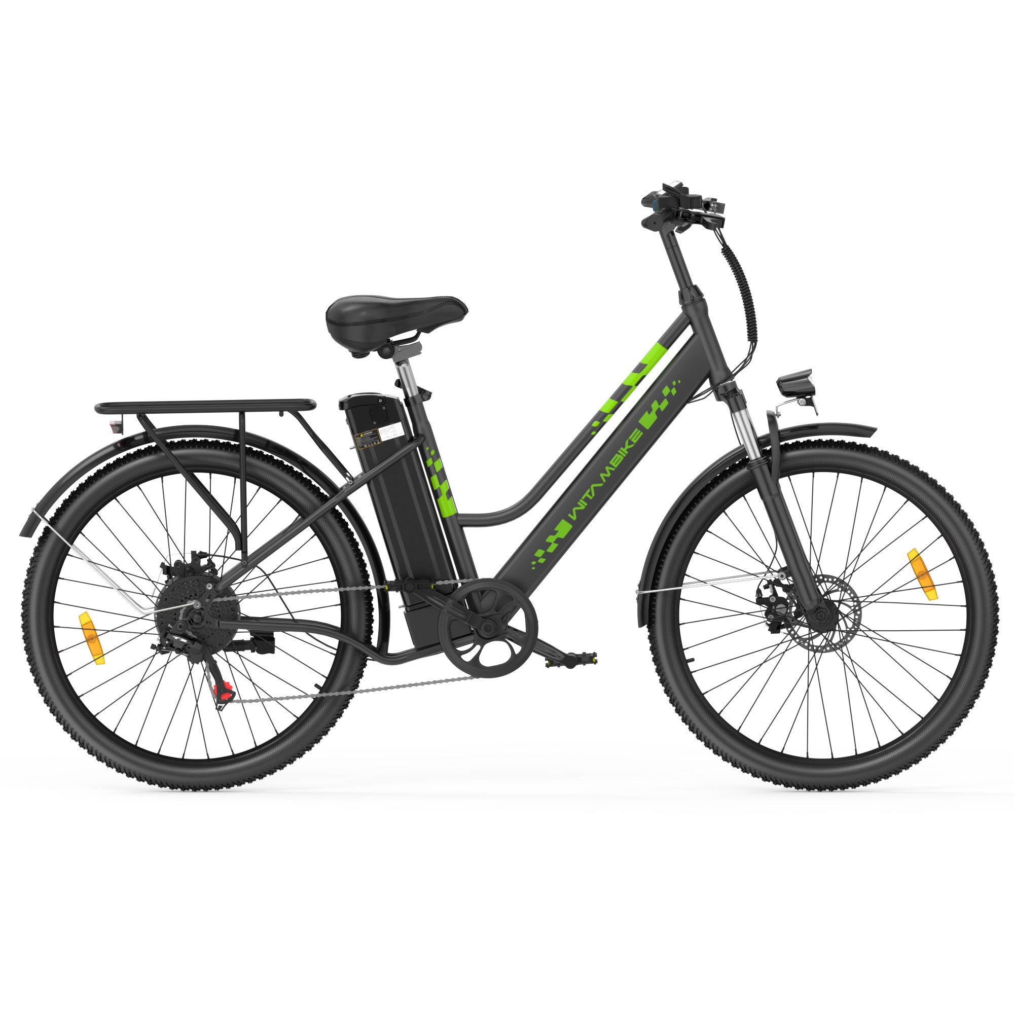 WITAMBIKE C26 E-Bike für Pendler, 36V 15Ah herausnehmbarer Akku