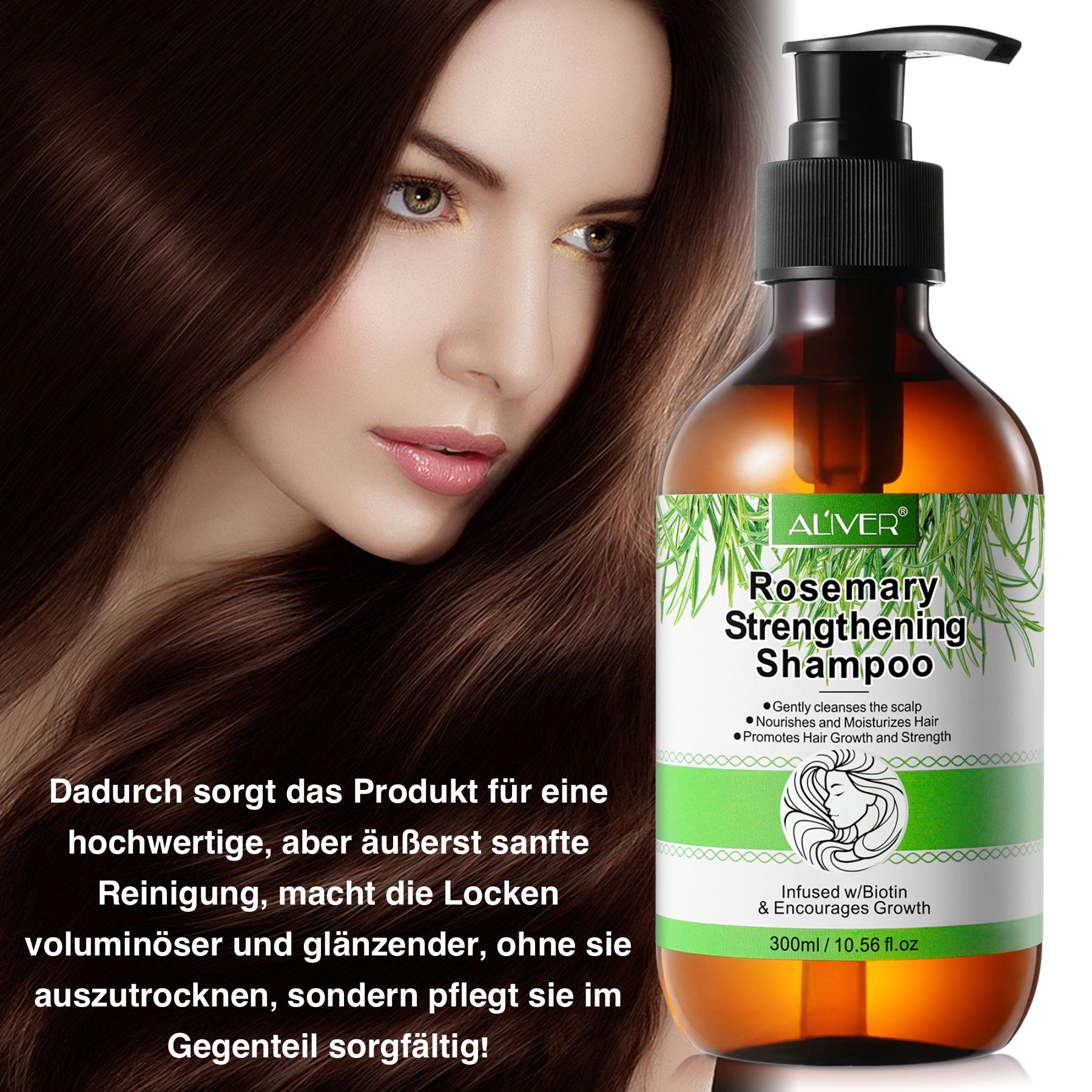 ALIVER Haarshampoo mit Rosmarinöl für Haarpflege