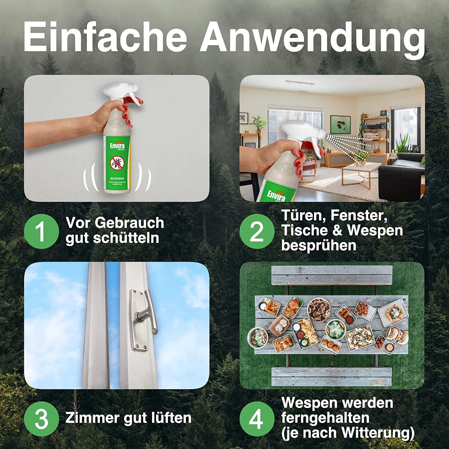 Envira Wespen-Spray im Nachfüllpack