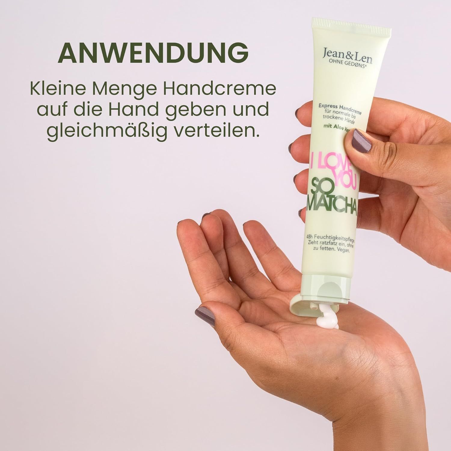 Jean & Len Handcreme I Love You So Matcha