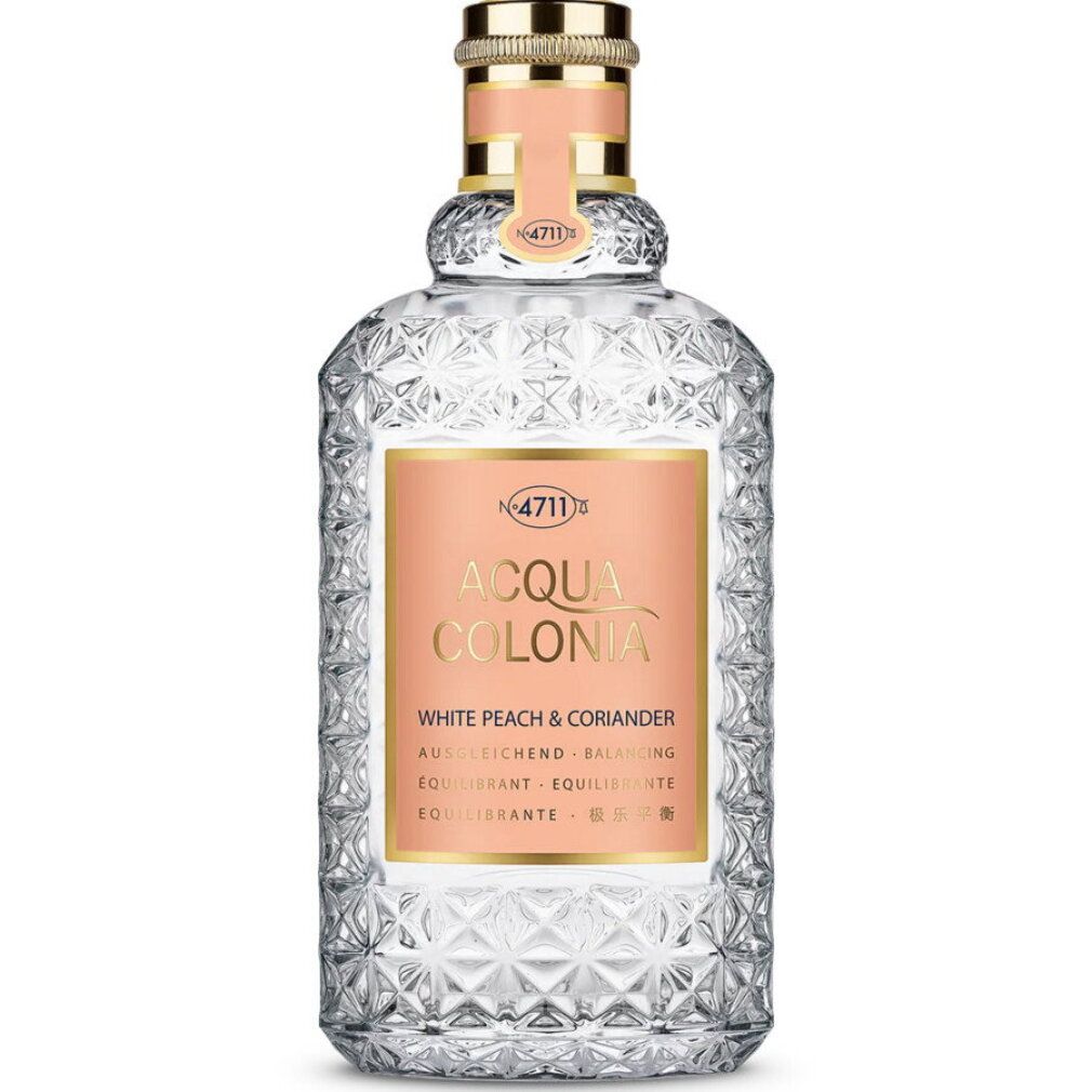 Acqua Colonia White Peach & Coriander Flasche, Etikettendetail.