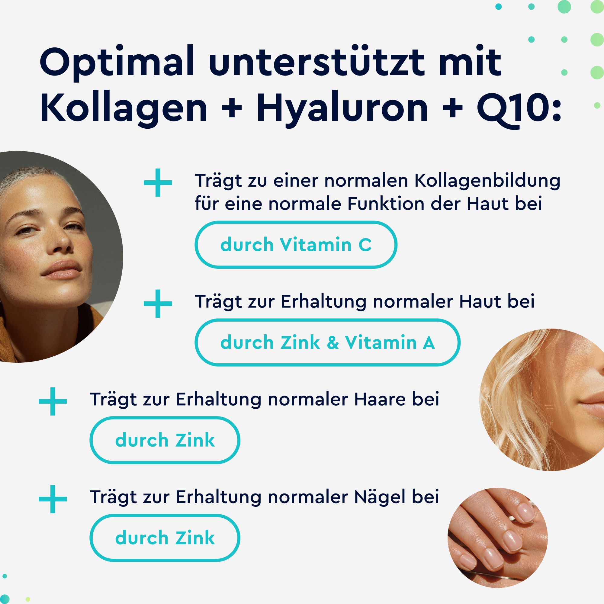 gloryfeel® Collagen + Hyaluron & Coenzym Q10 Kapseln
