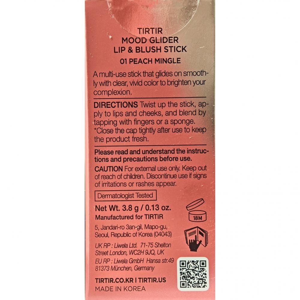 TIRTIR Mood Glider Lippen- und Wangenstift – cremiger Lippen- & Wangenstift