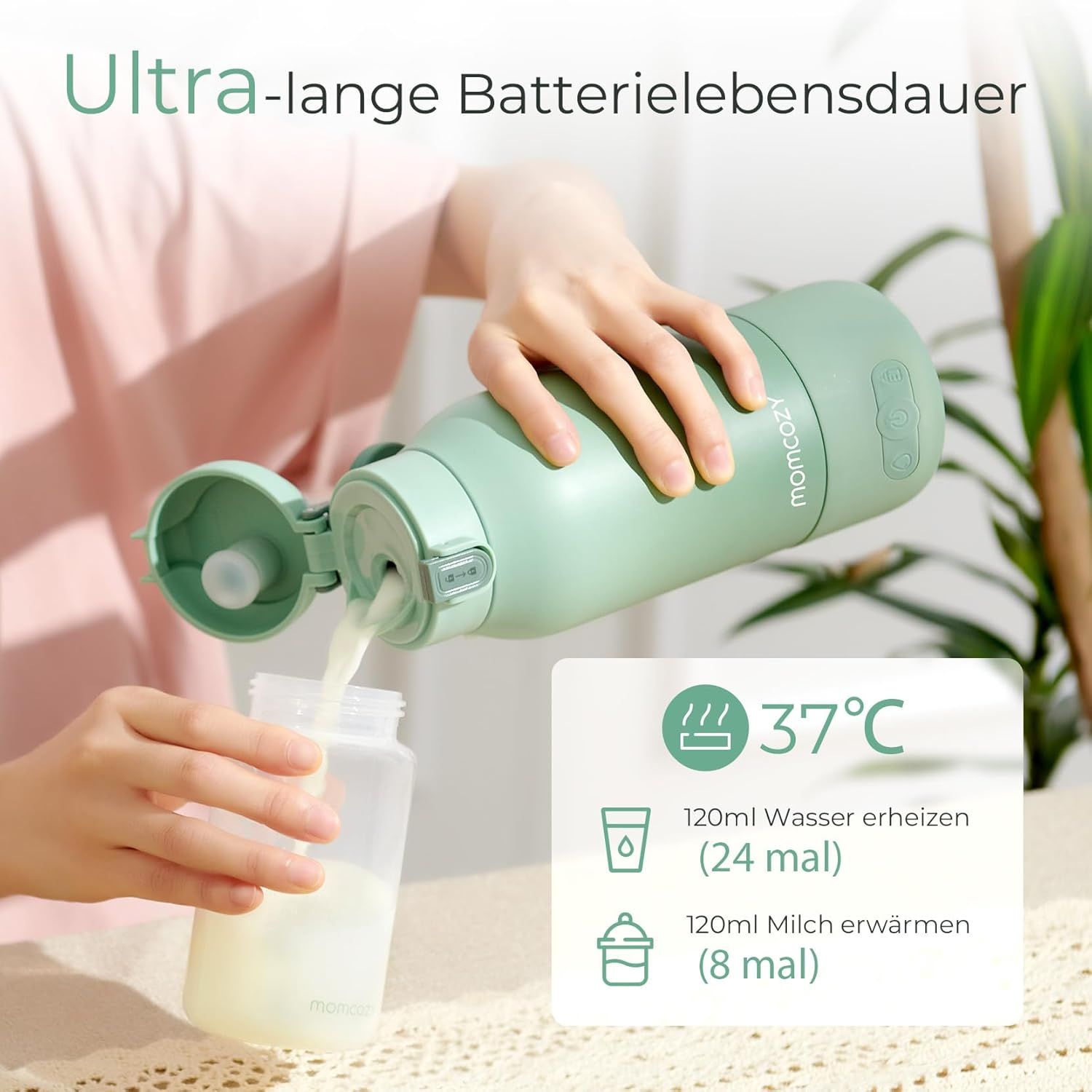Momcozy MW05 Tragbarer Flaschenwärmer Baby