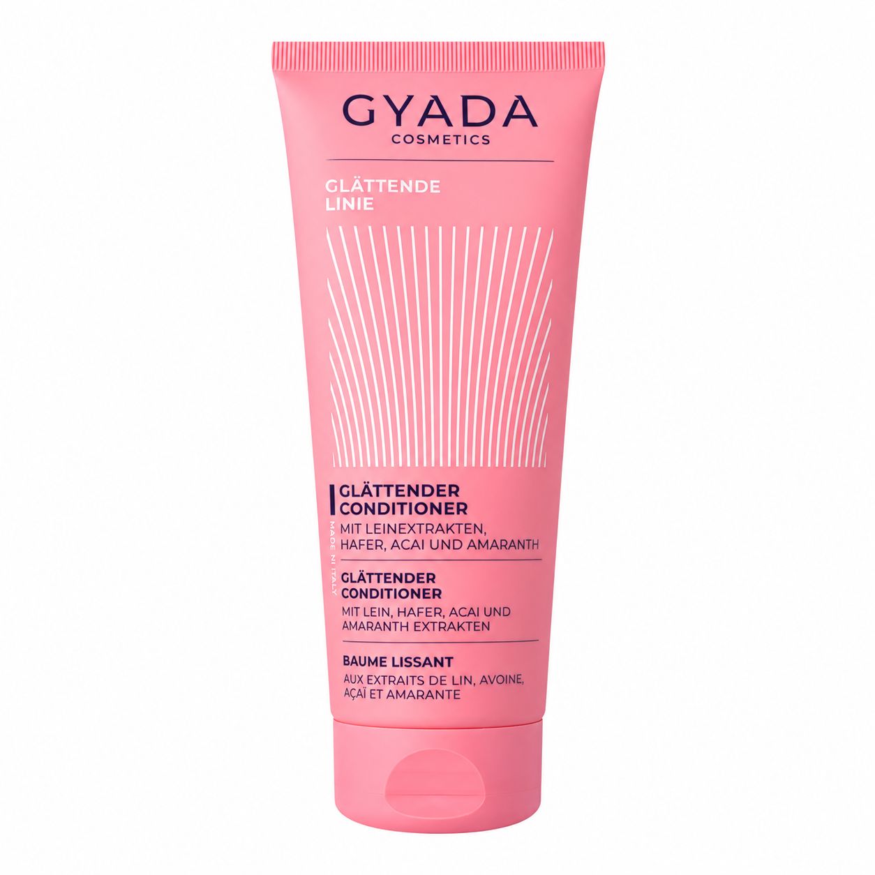 Gyada Cosmetics Glättende Linie Balsamo Lisciante in rosa Tube.