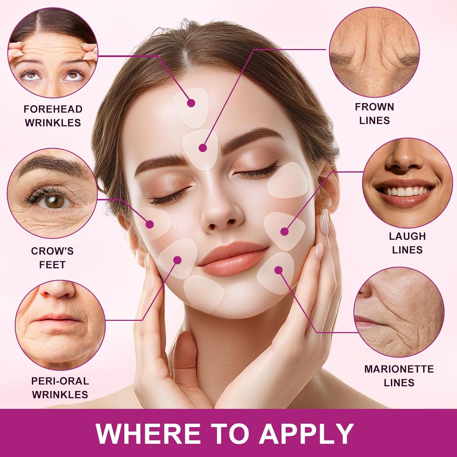 Abodiuss Wrinkle Patches für Gesicht