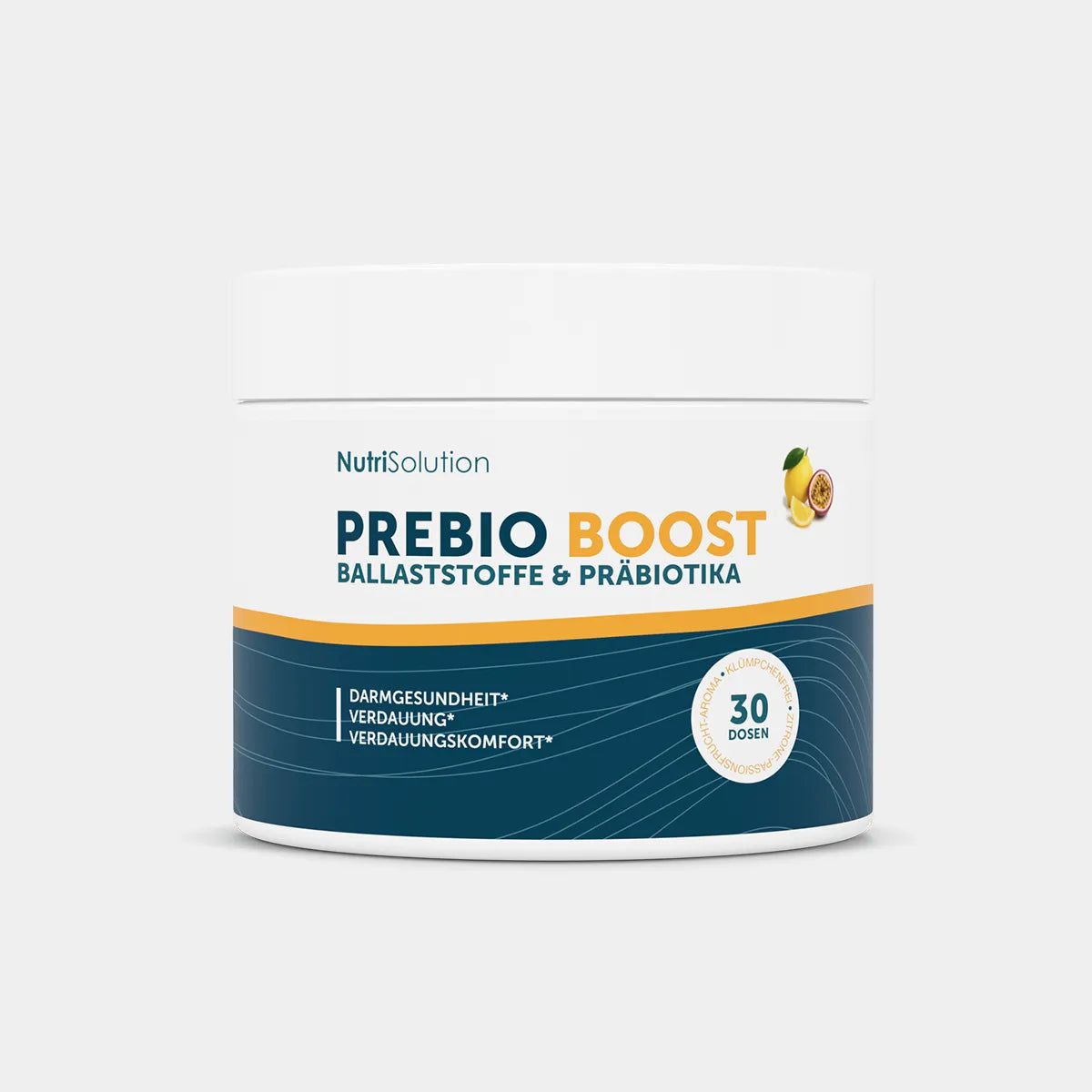 NutriSolution Prebio Boost Dose mit 30 Portionen, Ballaststoffe & Präbiotika.