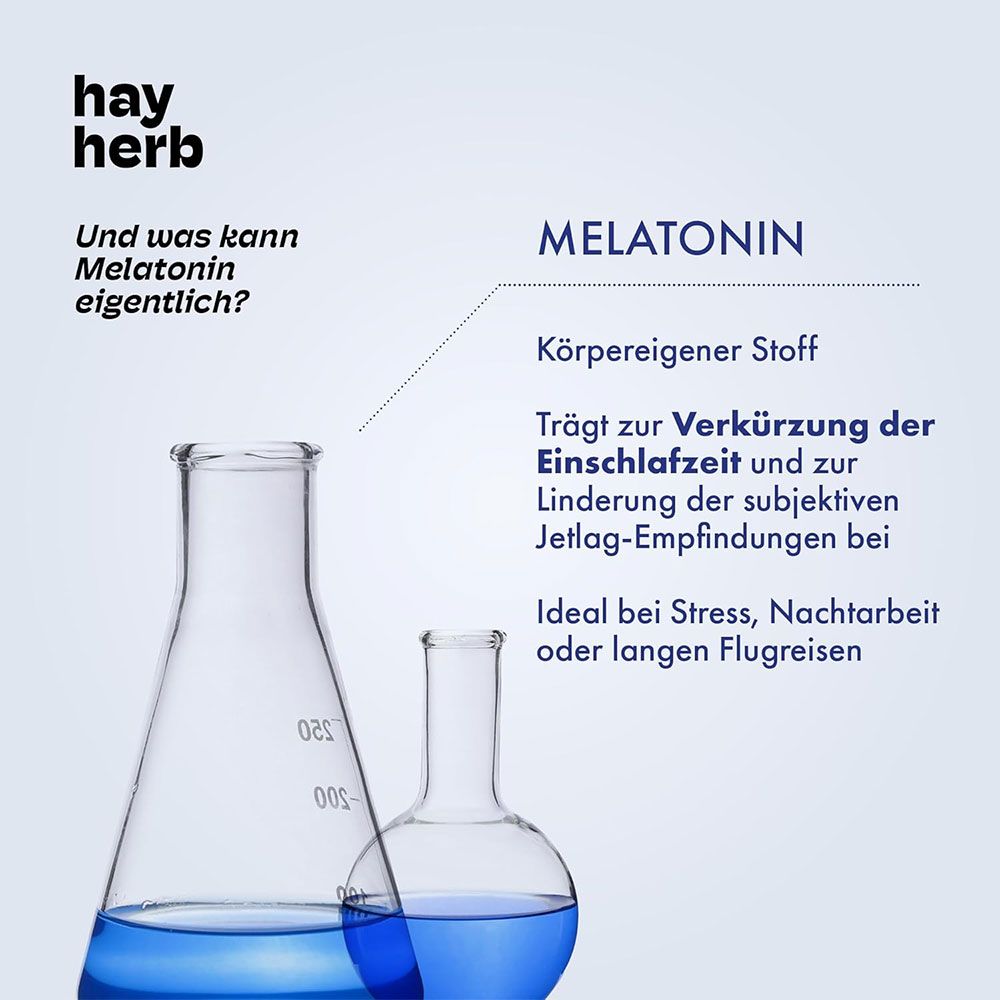hay herb Melatonin Schlaf Spray