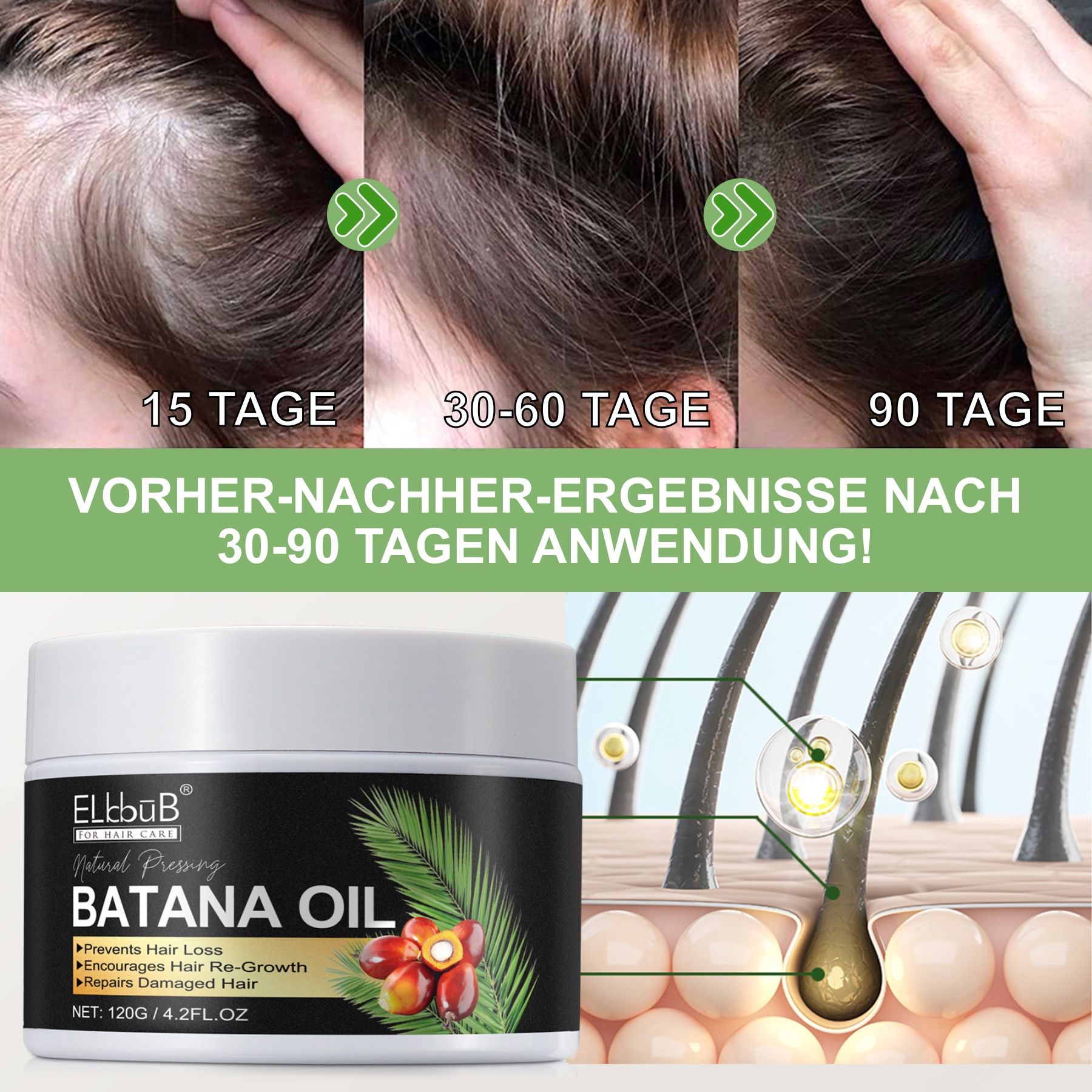 P-Beauty Batanaöl Haaröl für Haarpflege
