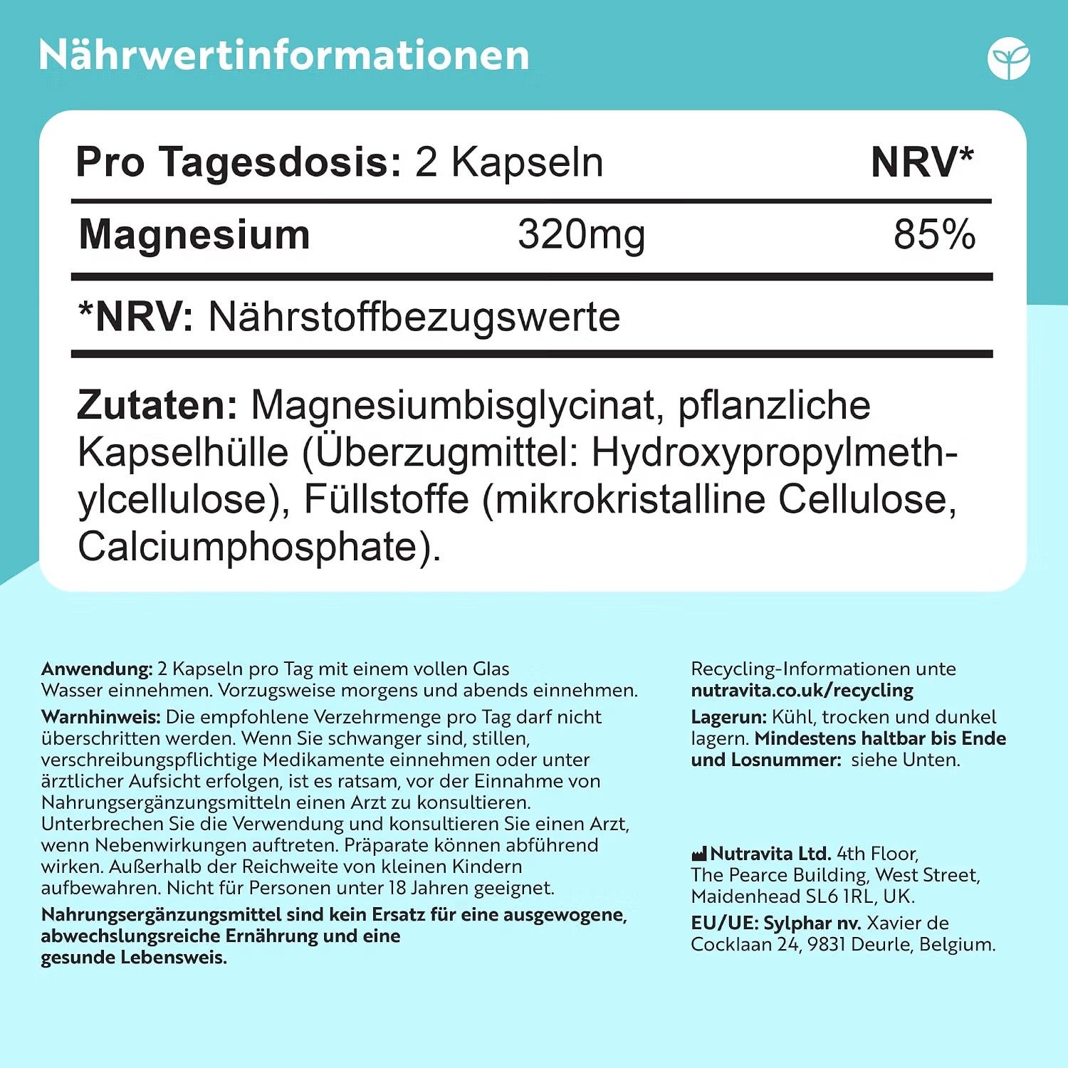 Nutravita Magnesiumbisglycinat