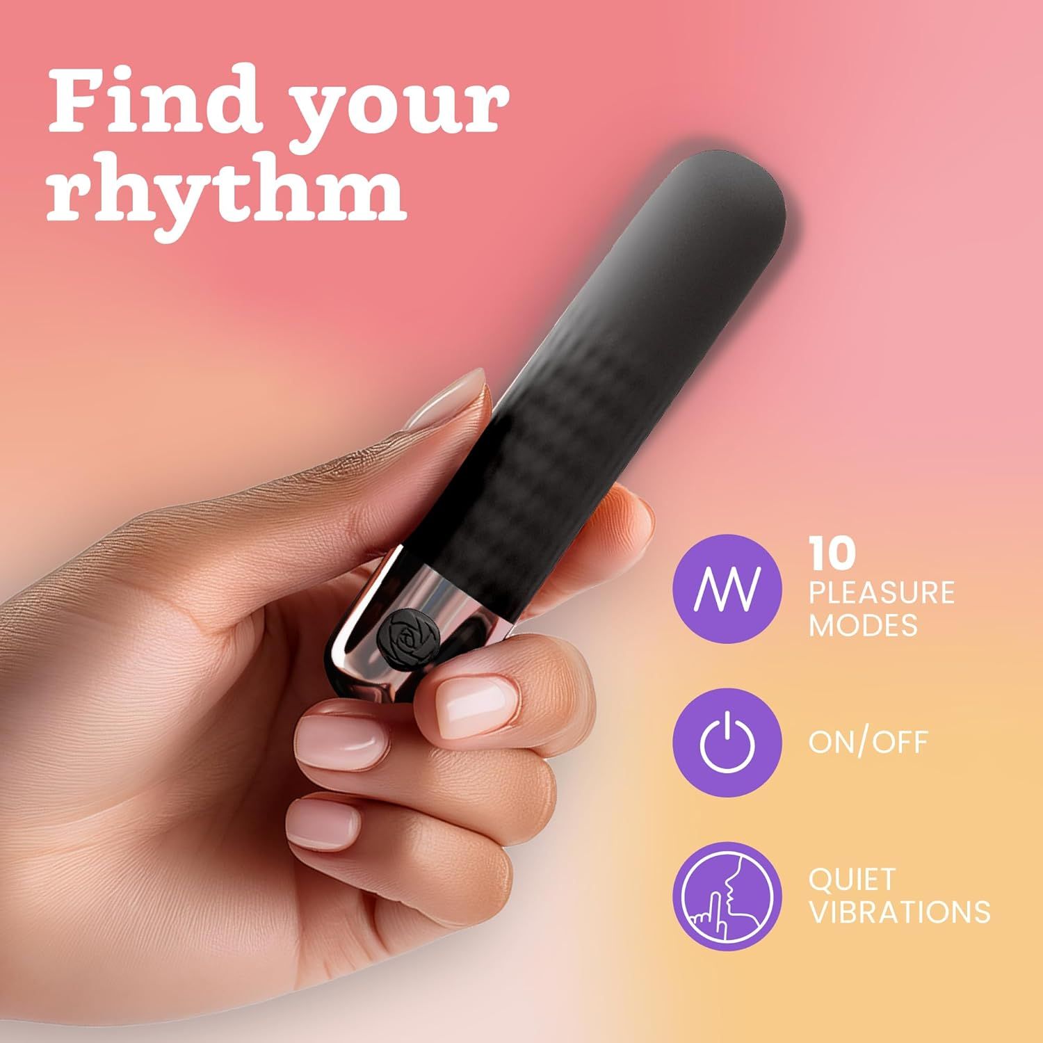 Oliver James Bullet Vibrator Schwarz