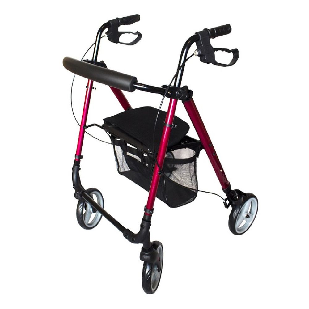 ANTAR Leichtgewicht-Aluminium Rollator faltbar inkl. Einkaufstasche in verschiedenen Farben