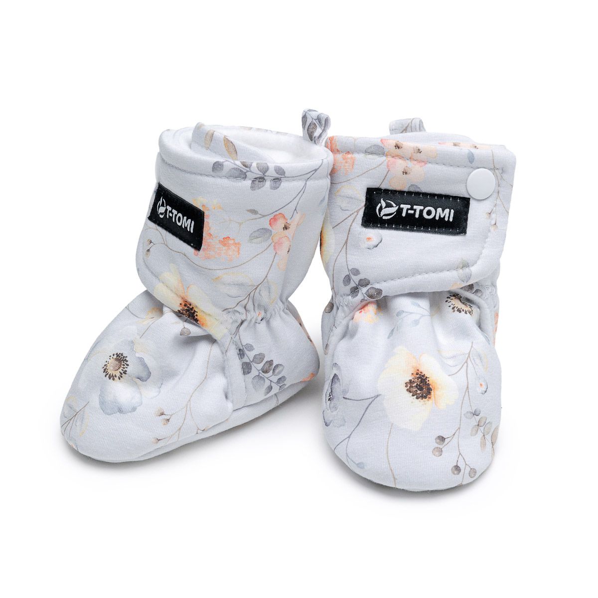 T-TOMI Krabbelschuhe Flowers (6-9 Monate)