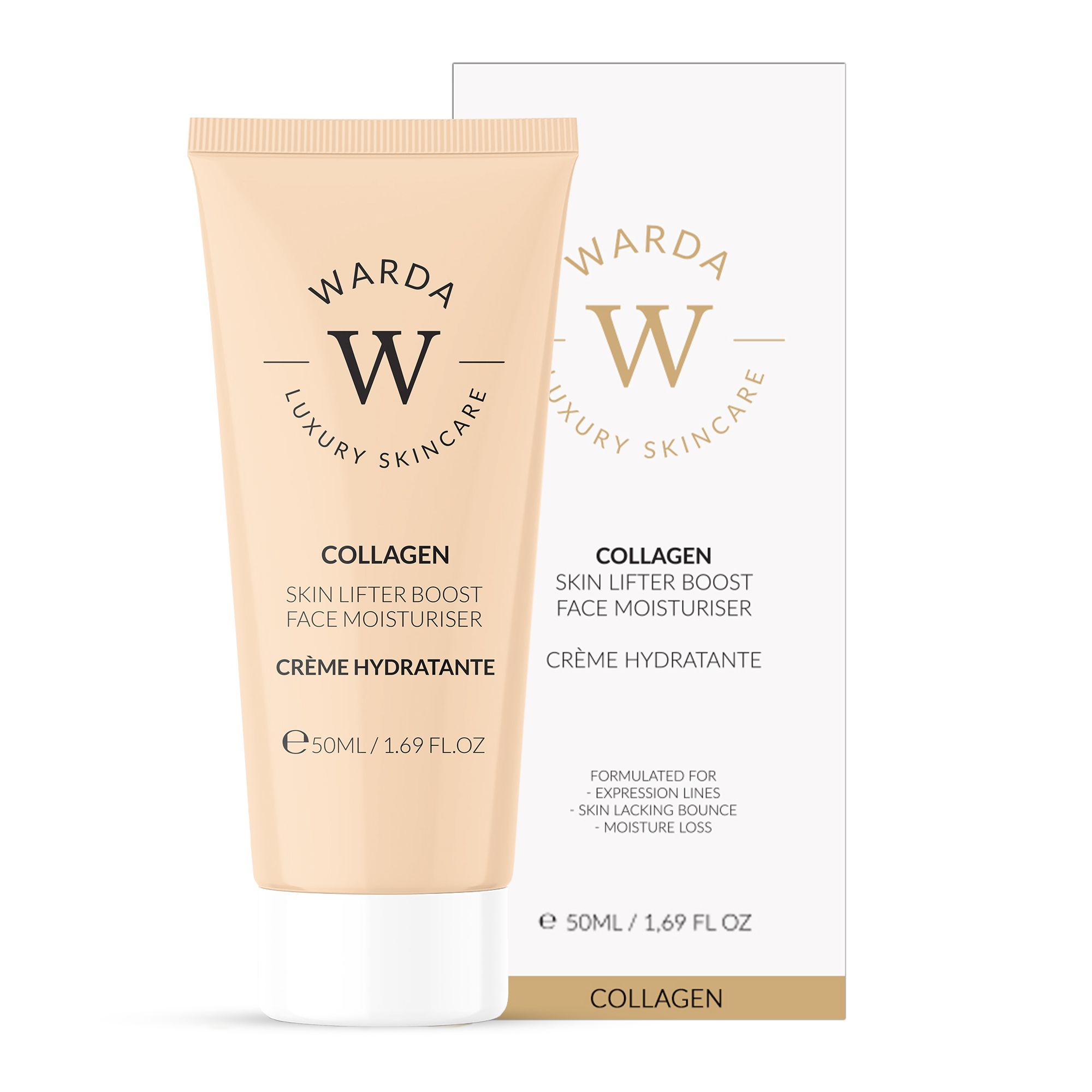 Warda Skincare Gesichtscreme mit Kollagen, 50ml.