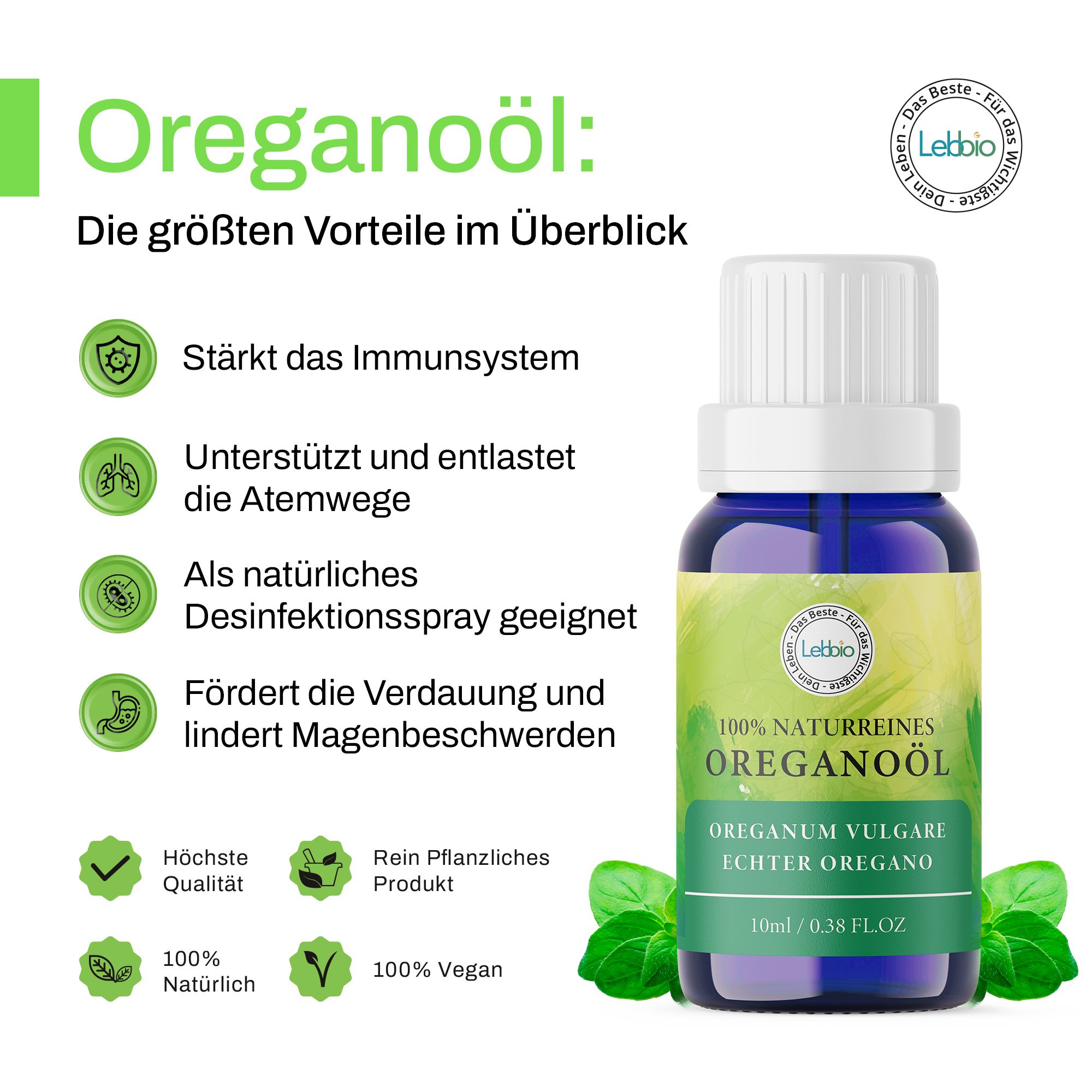 Lebbio Oregano Öl