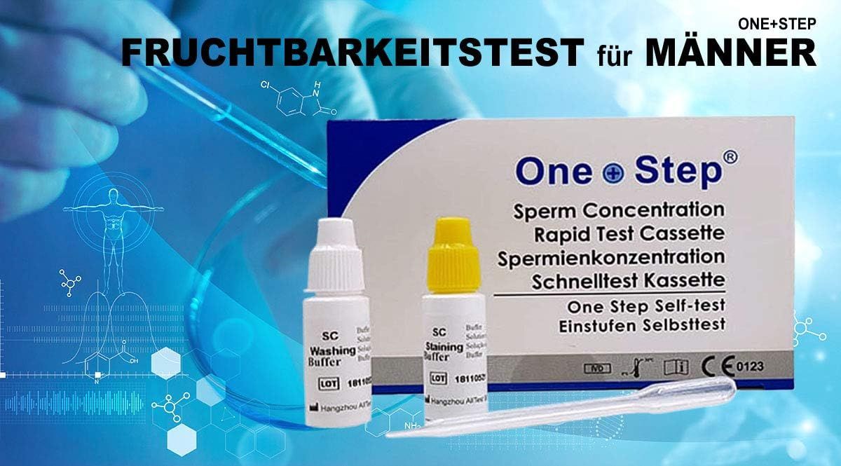 One+Step Fruchtbarkeitstest Sperma Test für Männer - Spermientest für zu  Hause 1 St 