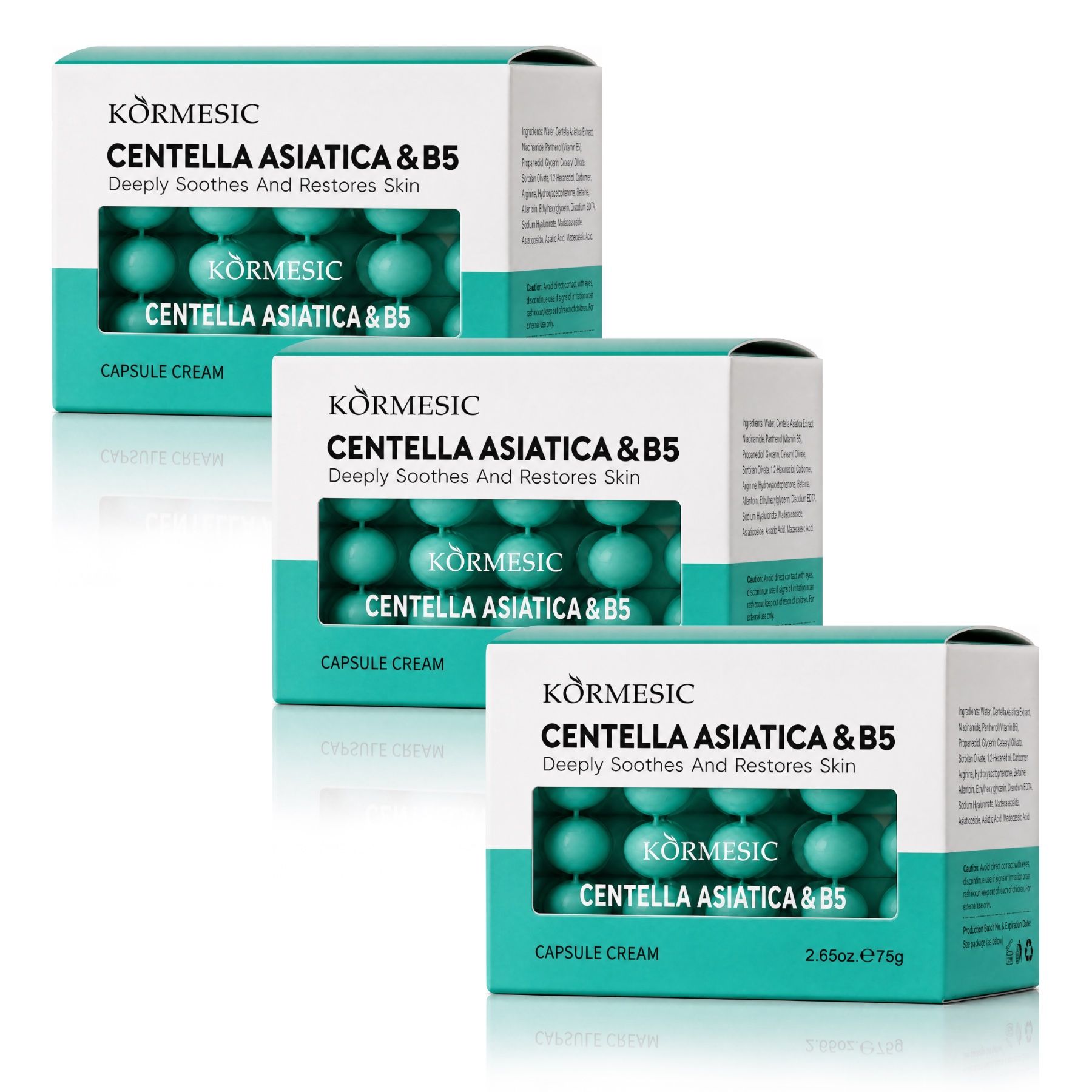 KORMESIC Gesichtscreme Centella Asiatica B5 Kapselcreme Beruhigend