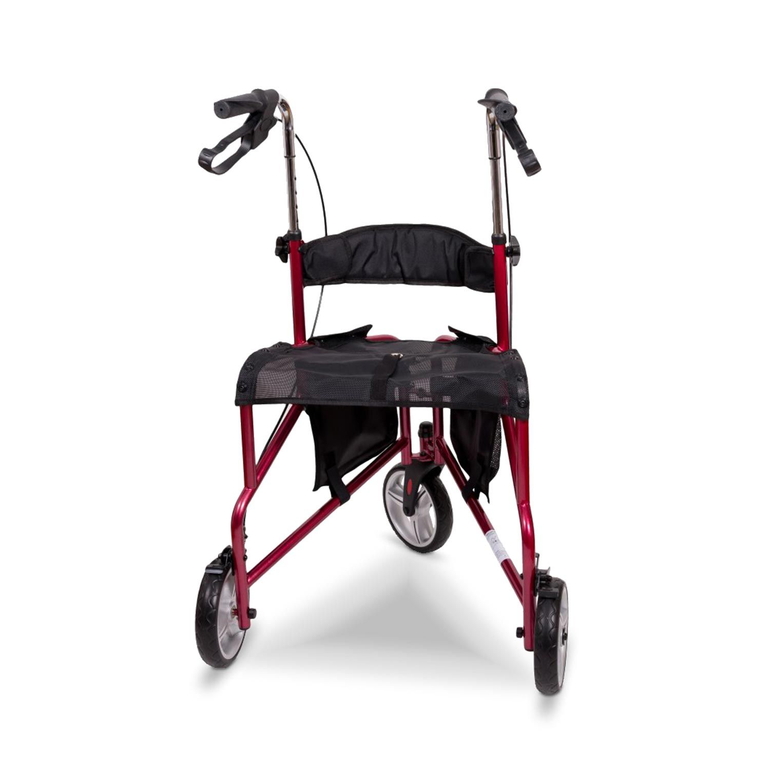 ANTAR Dreirad Rollator mit softbereiften Rädern, faltbar und höhenverstellbar Gewicht: 8,4 kg