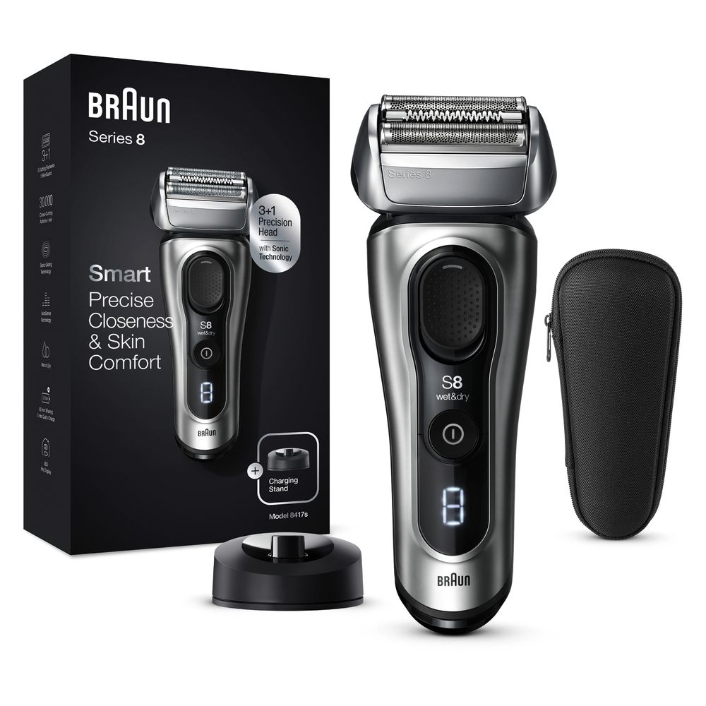 Braun - Elektrischer Rasierer "Series 8 - 8417s wet&dry" in Silber