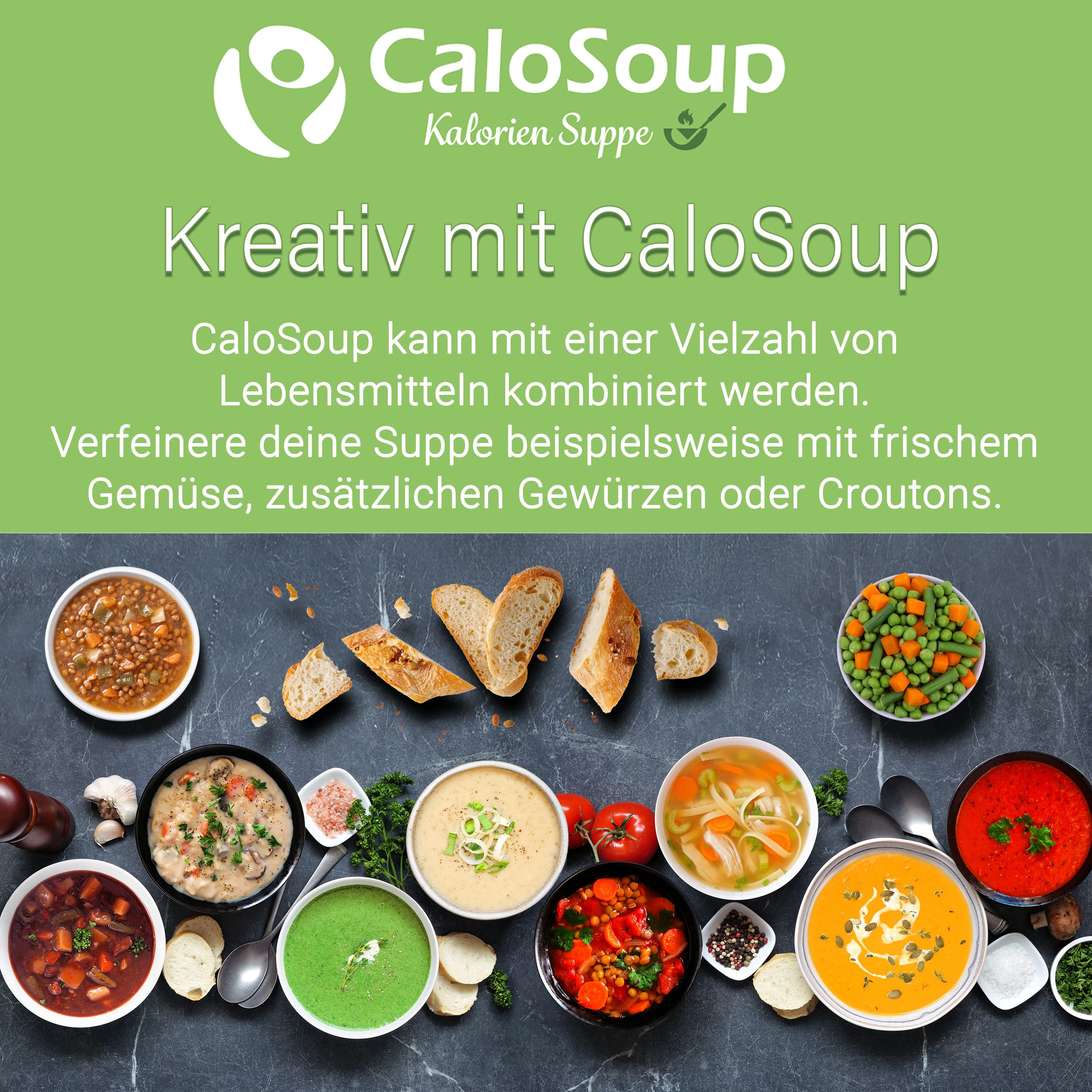 CaloSoup von Calovital - Gourmet Suppe als hochkalorische Nahrung