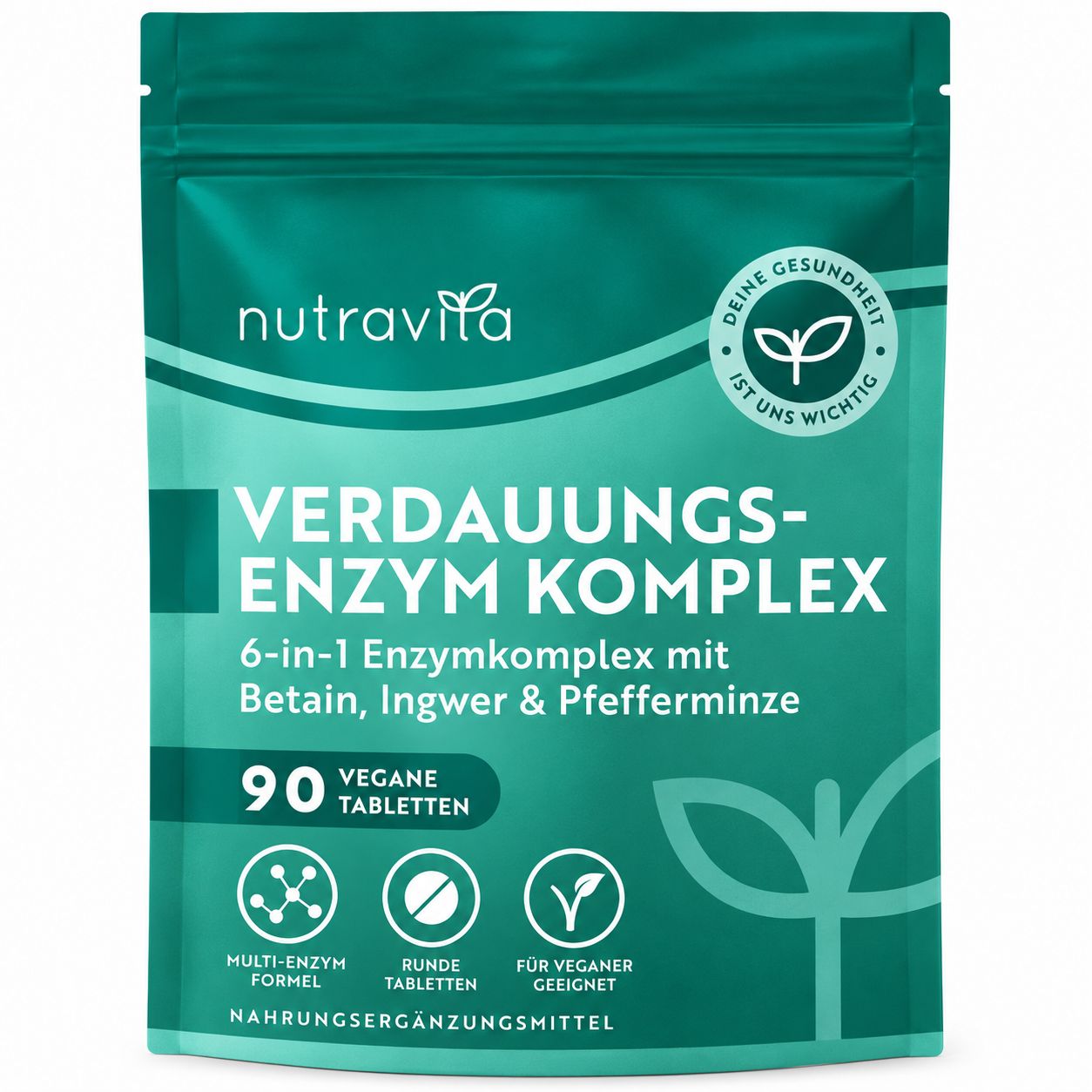 Nutravita Verdauungsenzyme mit Ingwer und Pfefferminze
