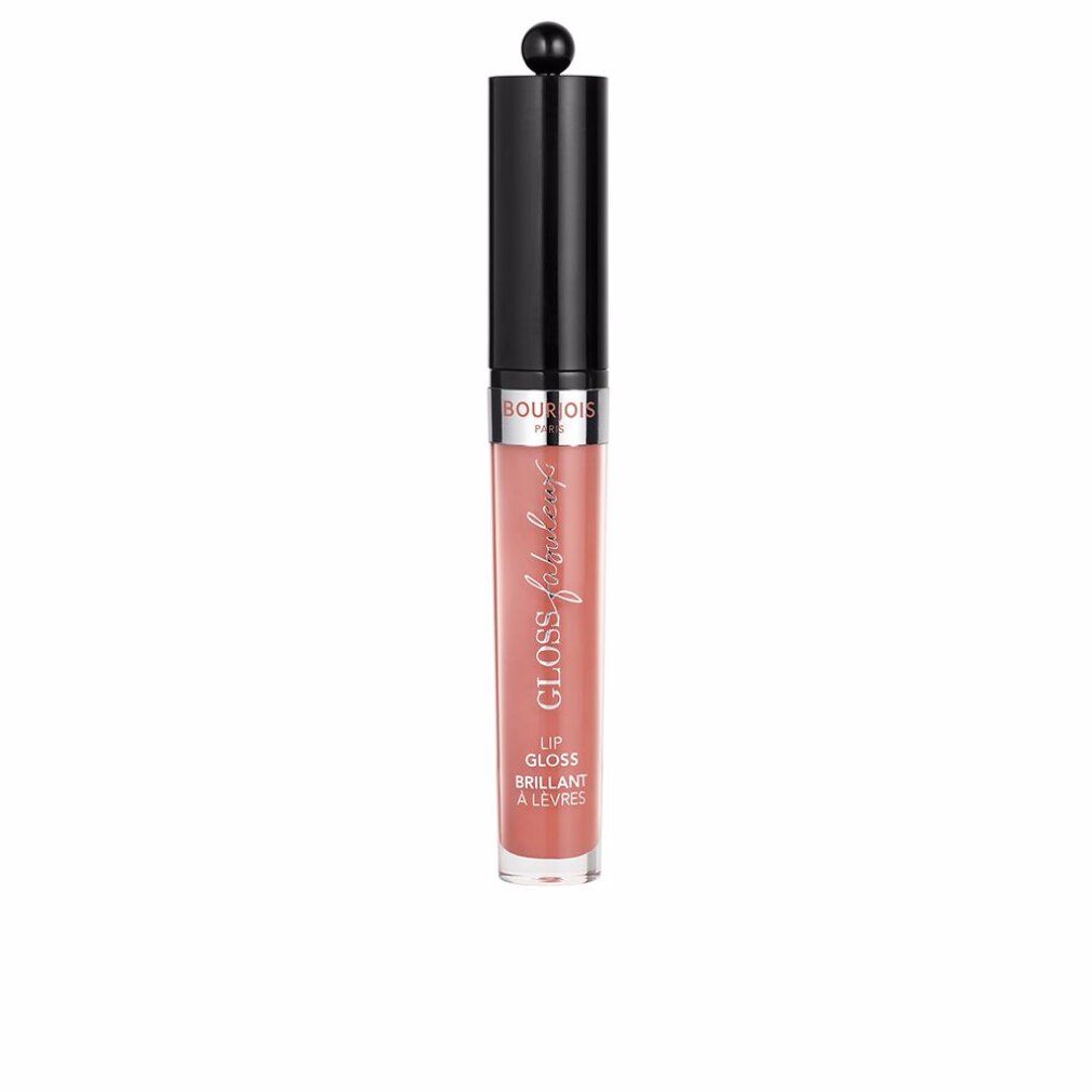 Lipgloss mit schwarzem Deckel und Kugel. Schriftzug 'Gloss fabuleux' und 'brillant à lèvres'.