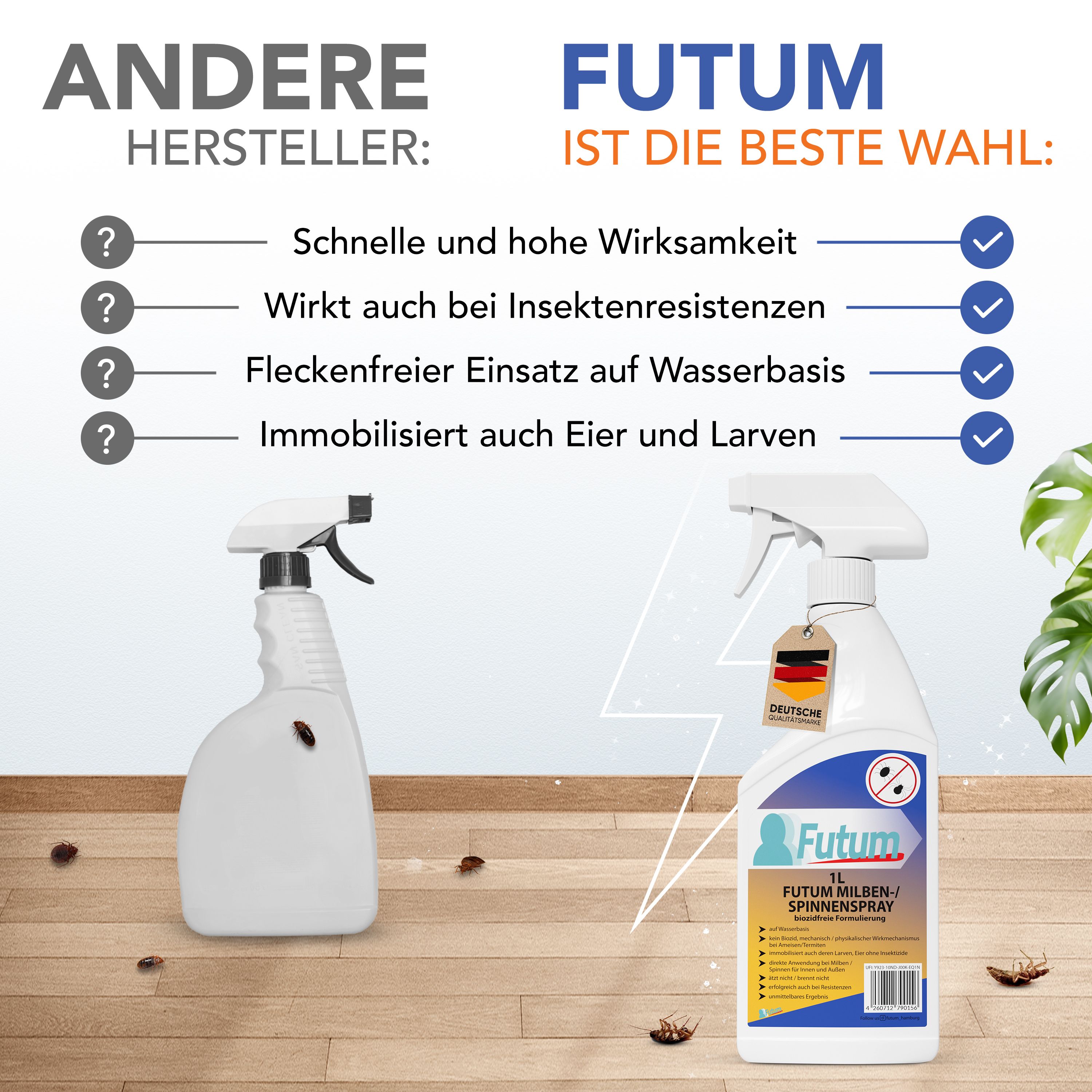 FUTUM 1L Milben- / Spinnenspray