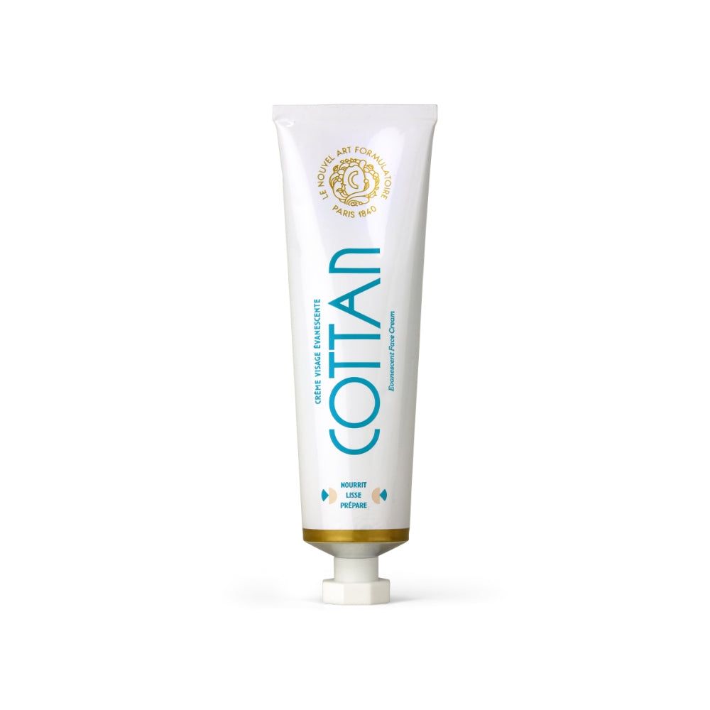 COTAN Creme-Tube. Text: Crème Visage Evanescente.