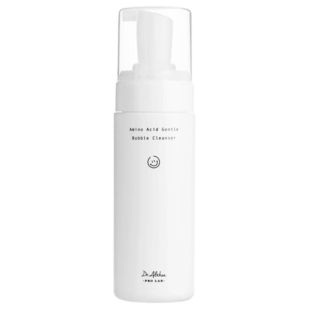 Weiße Flasche mit Pumpspender für Dr. Althea Amino Acid Gentle Bubble Cleanser.