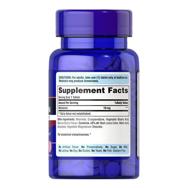 Puritan's Pride Melatonin 10 mg 90 schnell auflösbare Tabletten