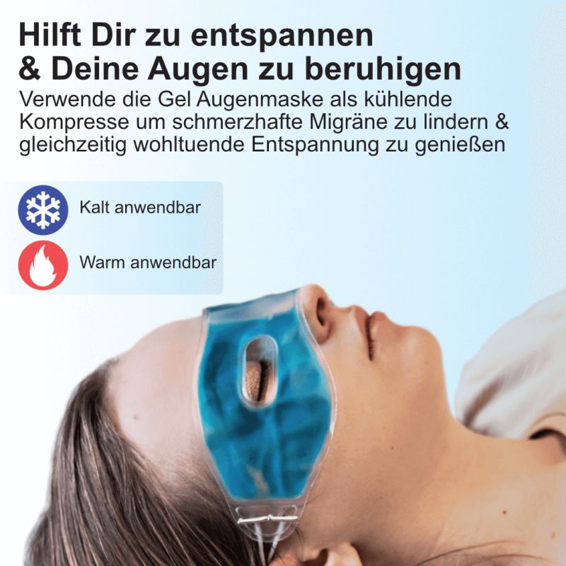 IEA Medical kühlende Augenmaske, Kühlbrille, Cold Eye Mask, Kühlung zur Linderung von Augenermüdung