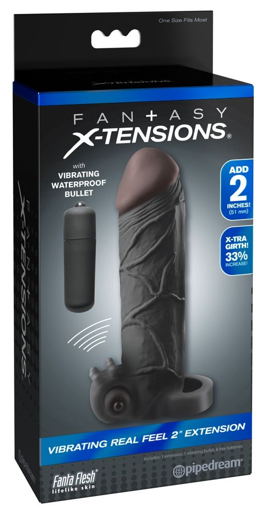 Fantasy X-Tensions - Vibrating Real Feel - Penishülle