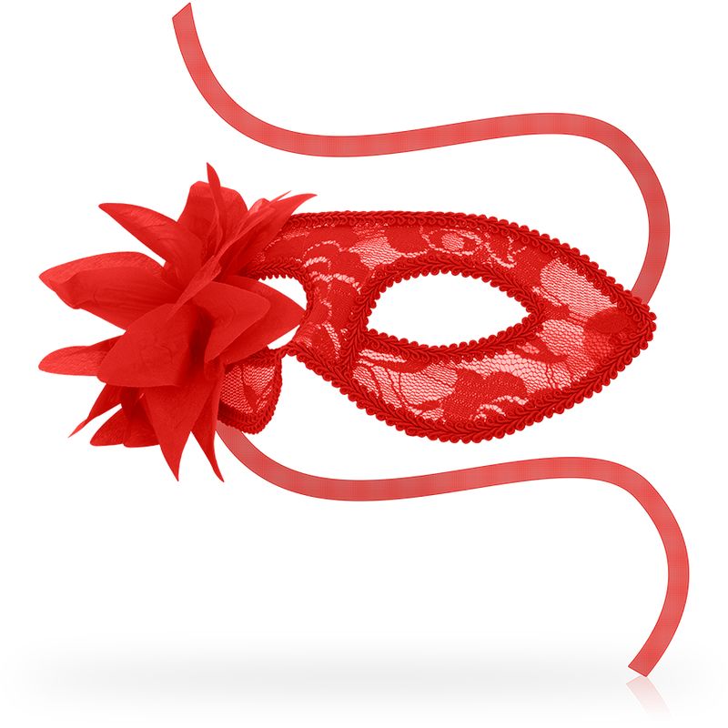 Ohmama - Masken Masken mit Spitze und Roten Blumen