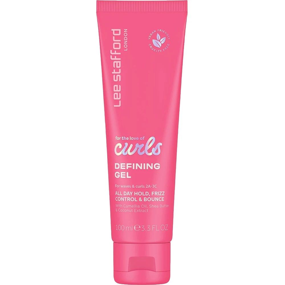 Lee Stafford For The Love Of Curls Defining Gel in einer rosa Tube, 100ml.