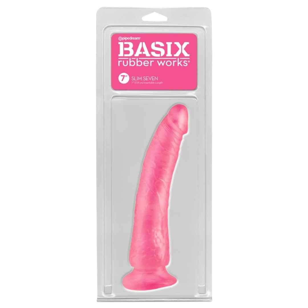 Naturdildo mit Saugfuß | Ausgeprägte Eichel und Äderung | Basix Rubber works