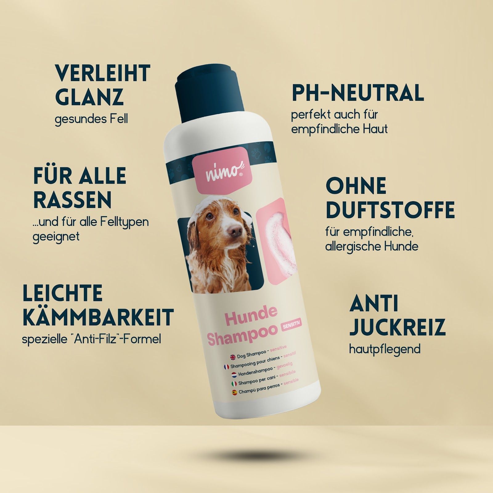 nimo Hunde Shampoo sensitiv