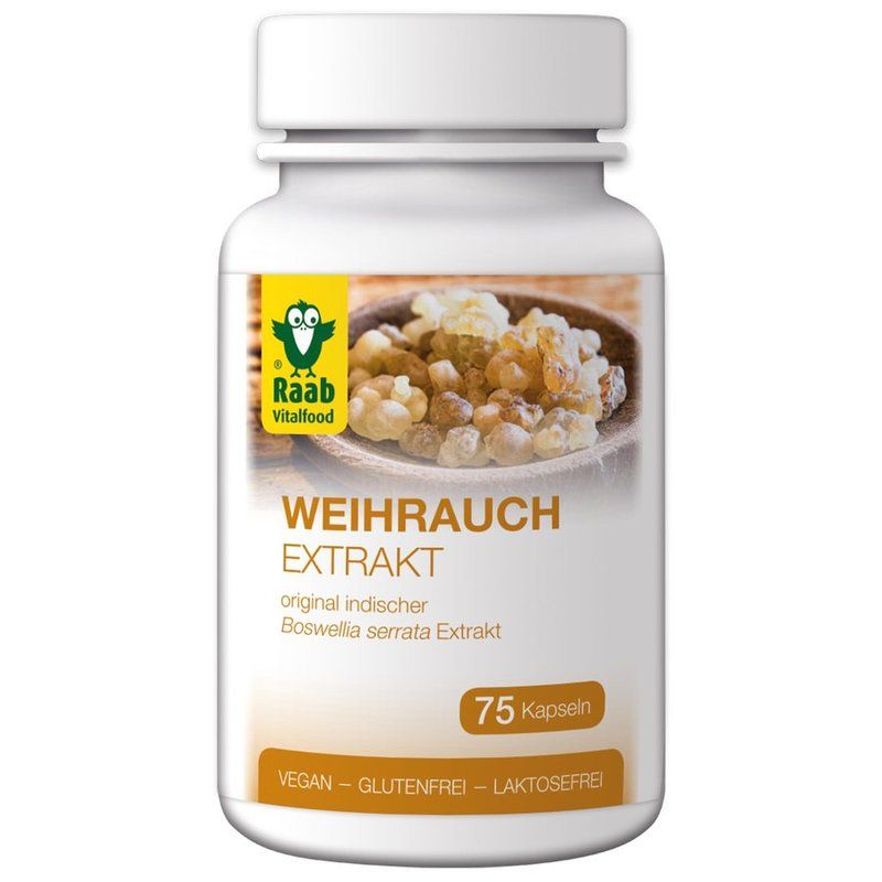 Raab Weihrauch Kapseln konv.  500mg 75Kaps.