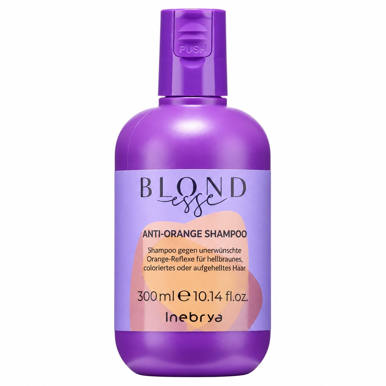 Inebrya Blondesse Anti-Orange Shampoo Flasche, 300ml, lila.