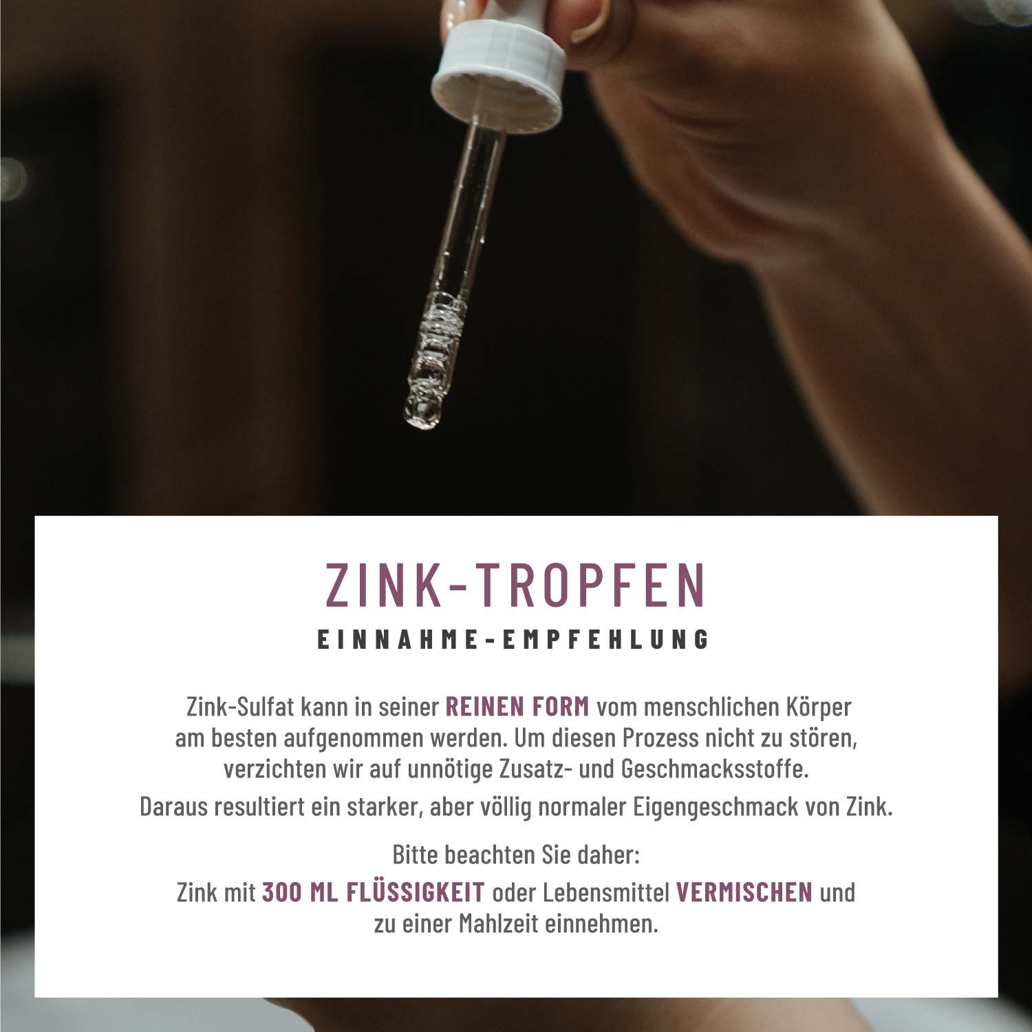 Zink Tropfen hochdosiert - Wundervoll - NATURTREU®