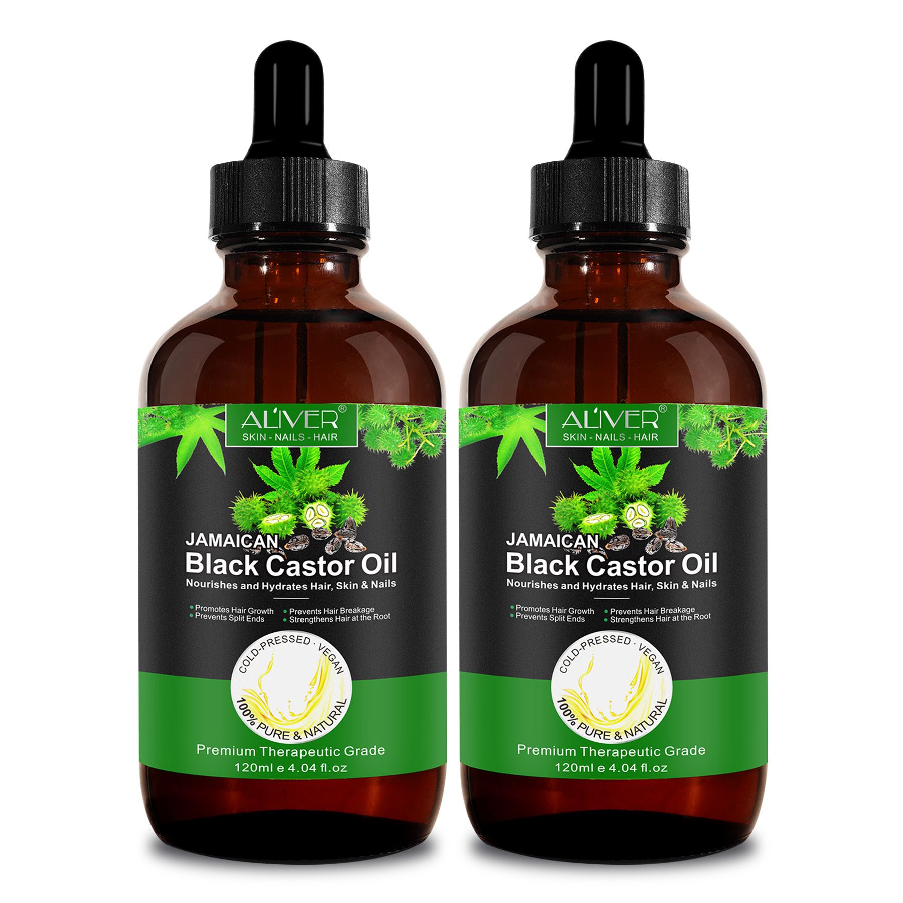 ALIVER Haaröl Rizinusöl Castor Oil für Hautpflege