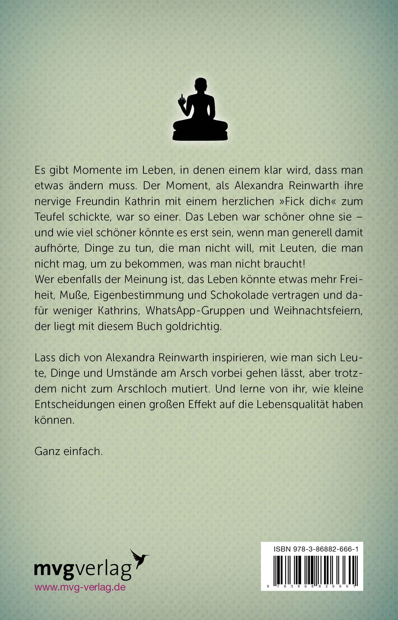 Buchrücken mit Text. Autorin: Alexandra Reinwarth. Verlag: mvgverlag. ISBN-Code.