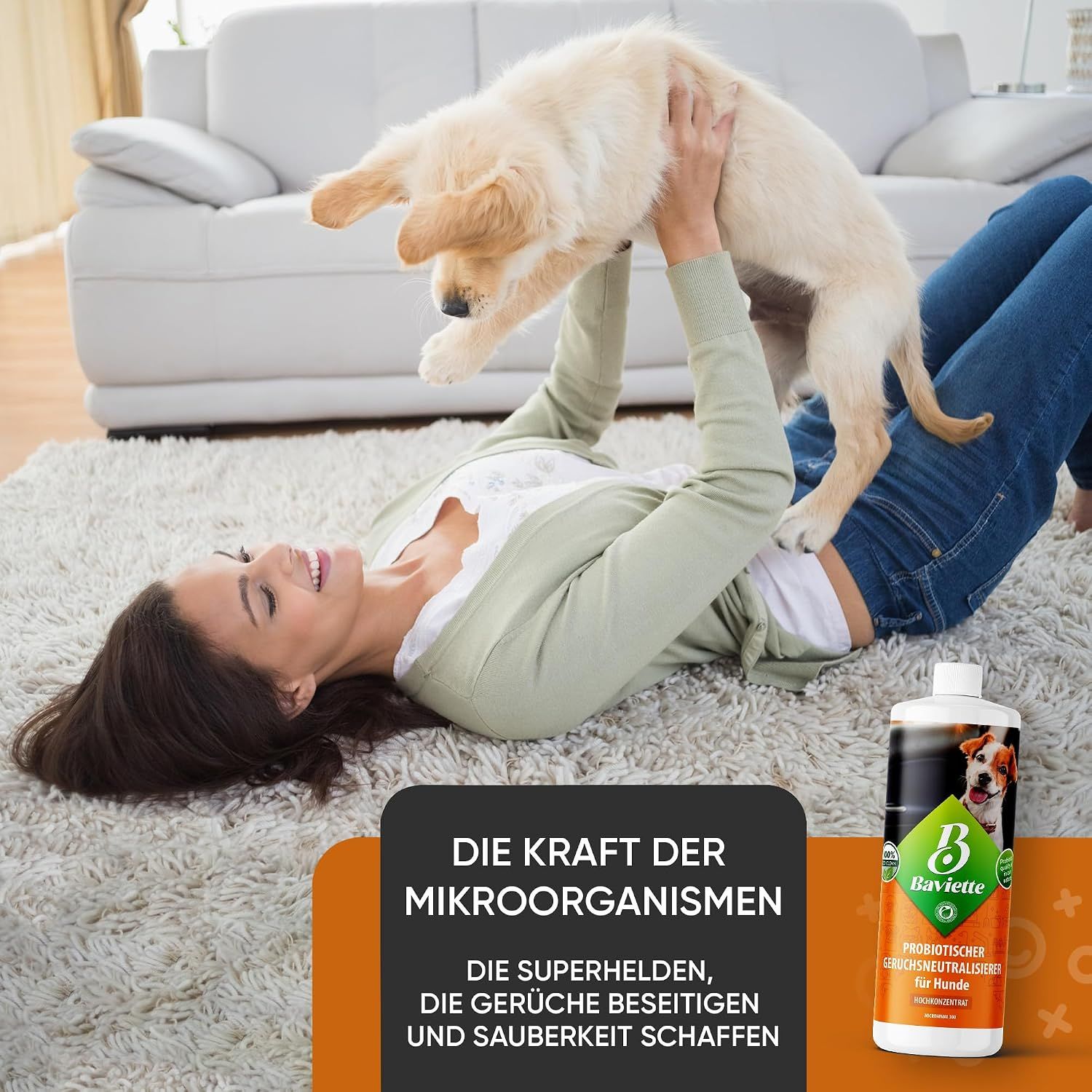 Baviette Probiotischer Geruchsneutralieser Konzentrat für Hundehaushalte