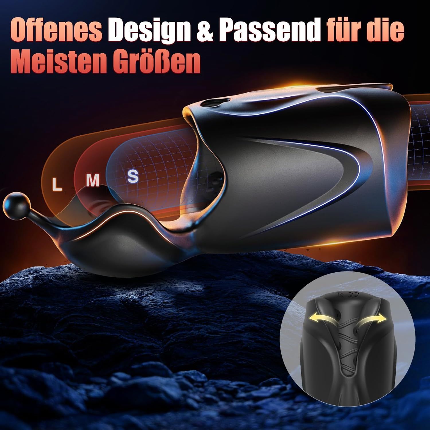 Tagnaff Masturbieren für Männer Handfrei Penis und Hoden Vibrator