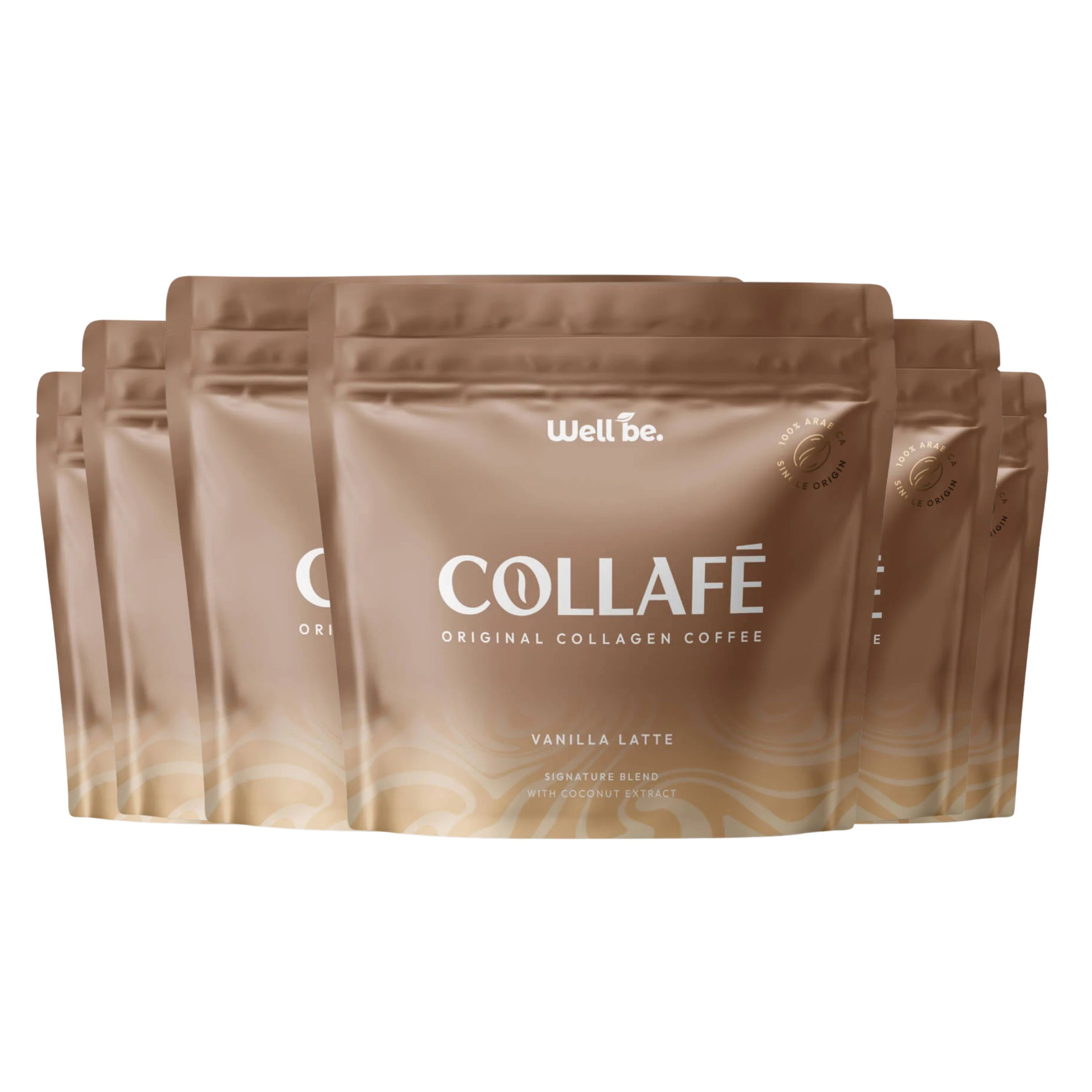 wellbe Collafé Vanilla Latte – Kaffeegetränk mit Kollagen & Arabica Kaffee