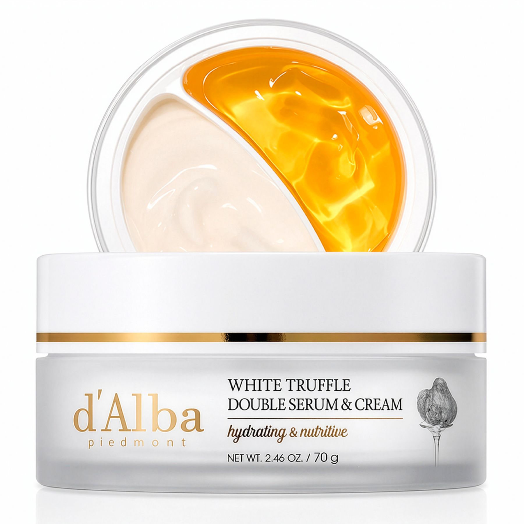 d'Alba Gesichtsserum Italian weißer Trüffel Double Serum Cream Koreanische Hautpflege