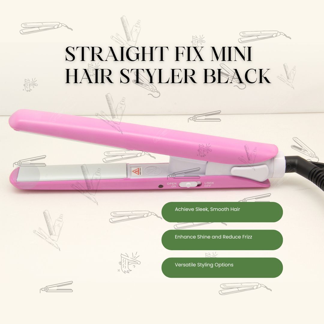 ErthSkin London Go & Glide Mini-Haarglätteiser Rosa
