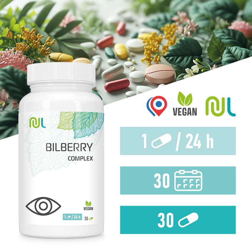 NutriLife Bilberry Complex Kapseln - Für normales Sehvermögen - vegan