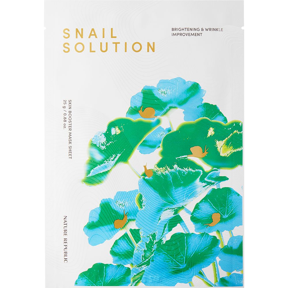 NATURE REPUBLIC Snail Solution Skin Booster Sheet Face Mask